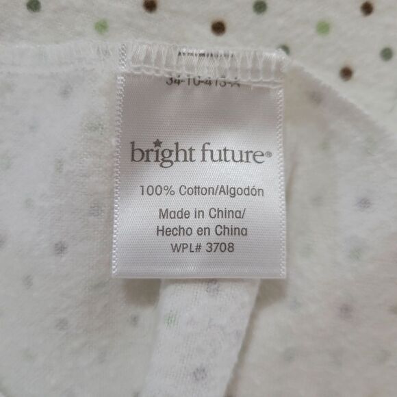 Bright Future Polka Dot Cotton Flannel Baby Receiving Blanket - Picture 2 of 7